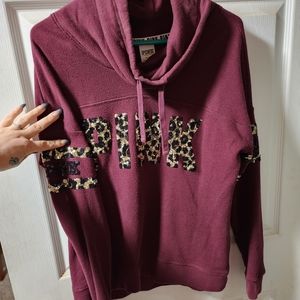 Pink leopard oversized shirt